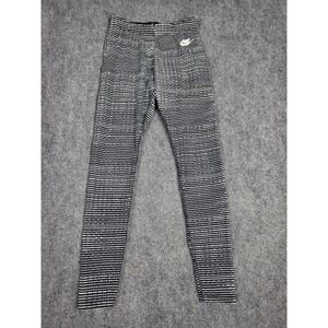 Nike Just Do It Striped Leggings Athletic Activewear Running Yoga Pants Small